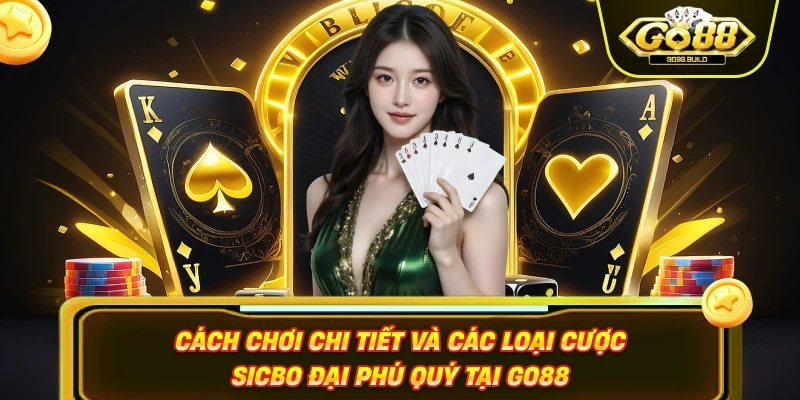 Cách chơi chi tiết và các loại cược Sicbo đại phú quý tại GO88